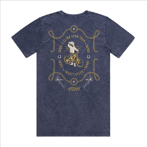 Trusty Steed Tee - Blue Stone Wash